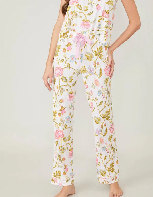 Pajama Pant Jane Jacobean Cream