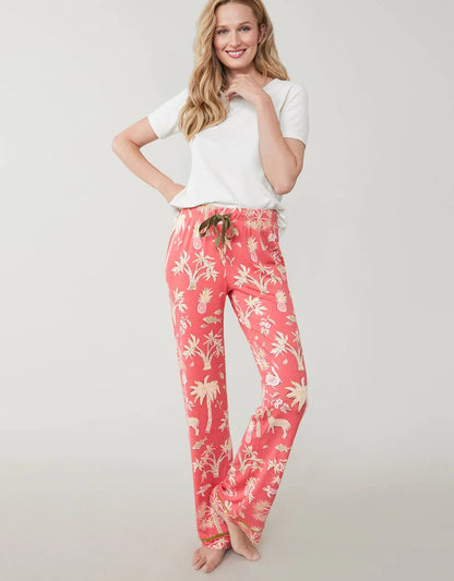 Pajama Pant Lowcountry Fauna Red
