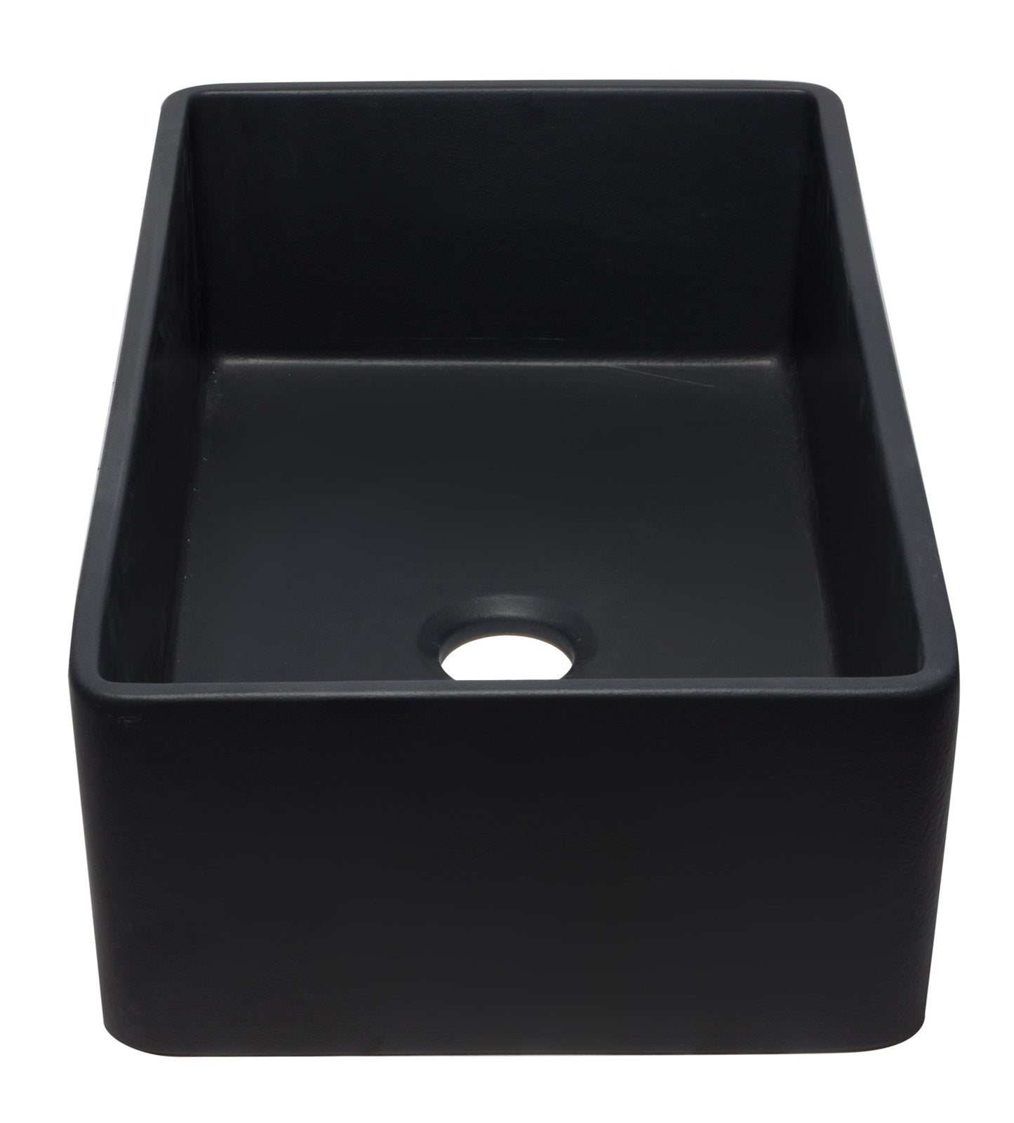 ALFI brand AB3320SB 33 inch Black Reversible Single Fireclay Farmhouse Kitchen Sink
