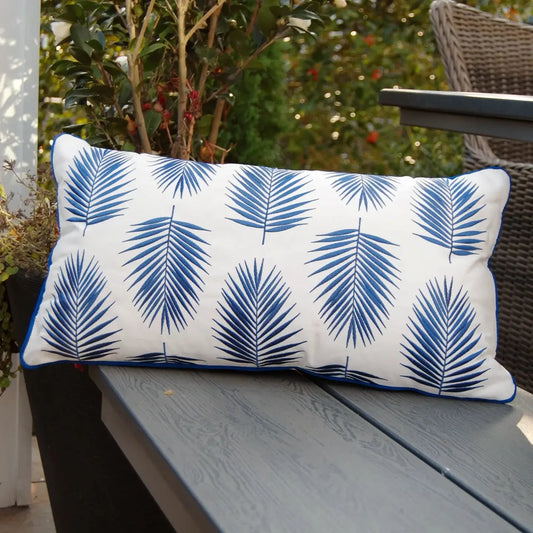 Palm Pattern Indoor/Outdoor Pillow