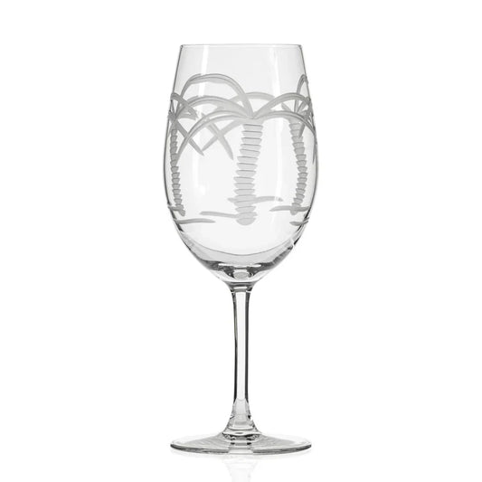 Palm Tree Etched Glassware