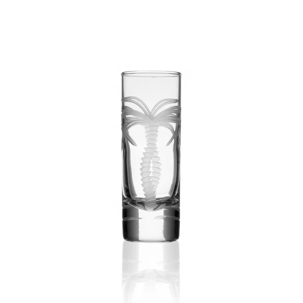 Palm Tree Etched Glassware