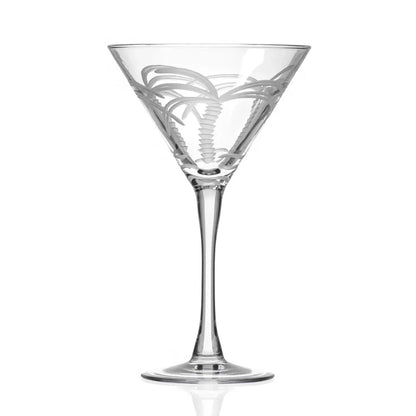 Palm Tree Etched Glassware