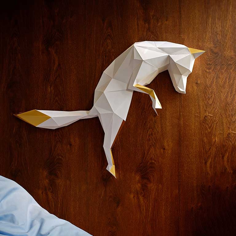 Fox Wall Art for Home Decor (DIY Papercraft)