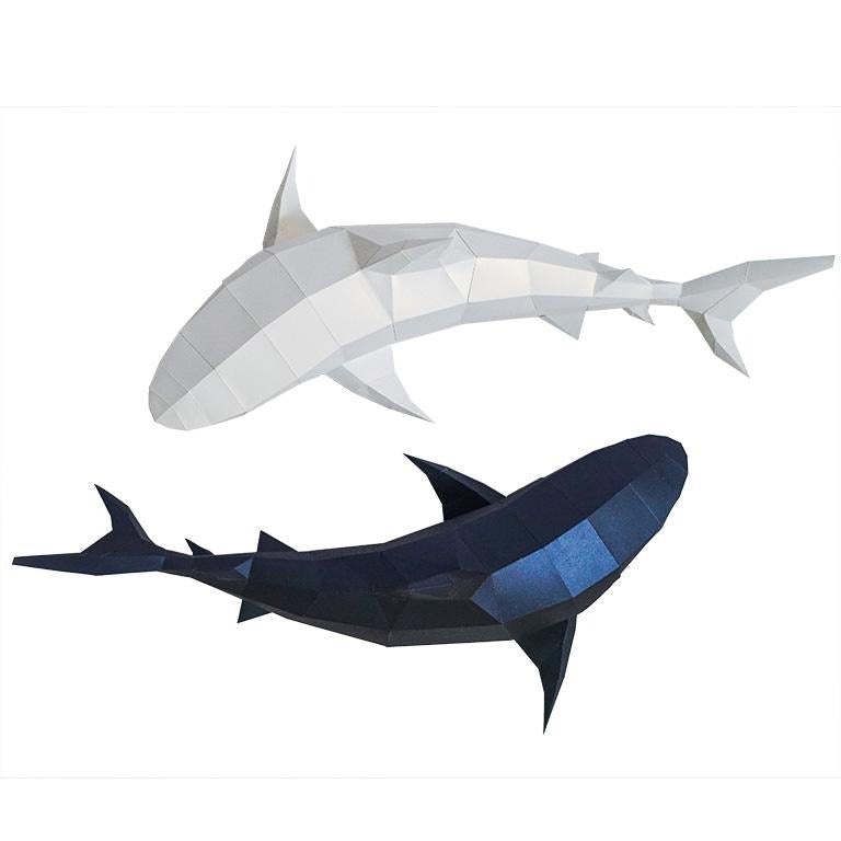 3D Shark Wall Art and Decor (DIY Papercraft)