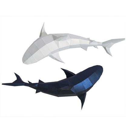 3D Shark Wall Art and Decor (DIY Papercraft)
