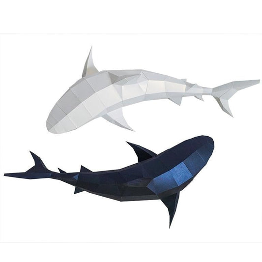 3D Shark Wall Art and Decor (DIY Papercraft)