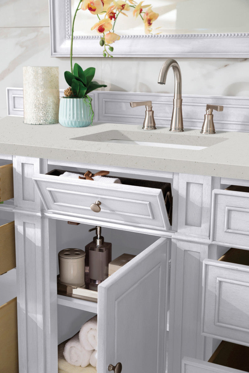 Bristol 60" Single Vanity Cabinet, Bright White
