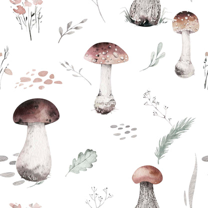 Garden mushroom wallpaper | Kitchen + Metal