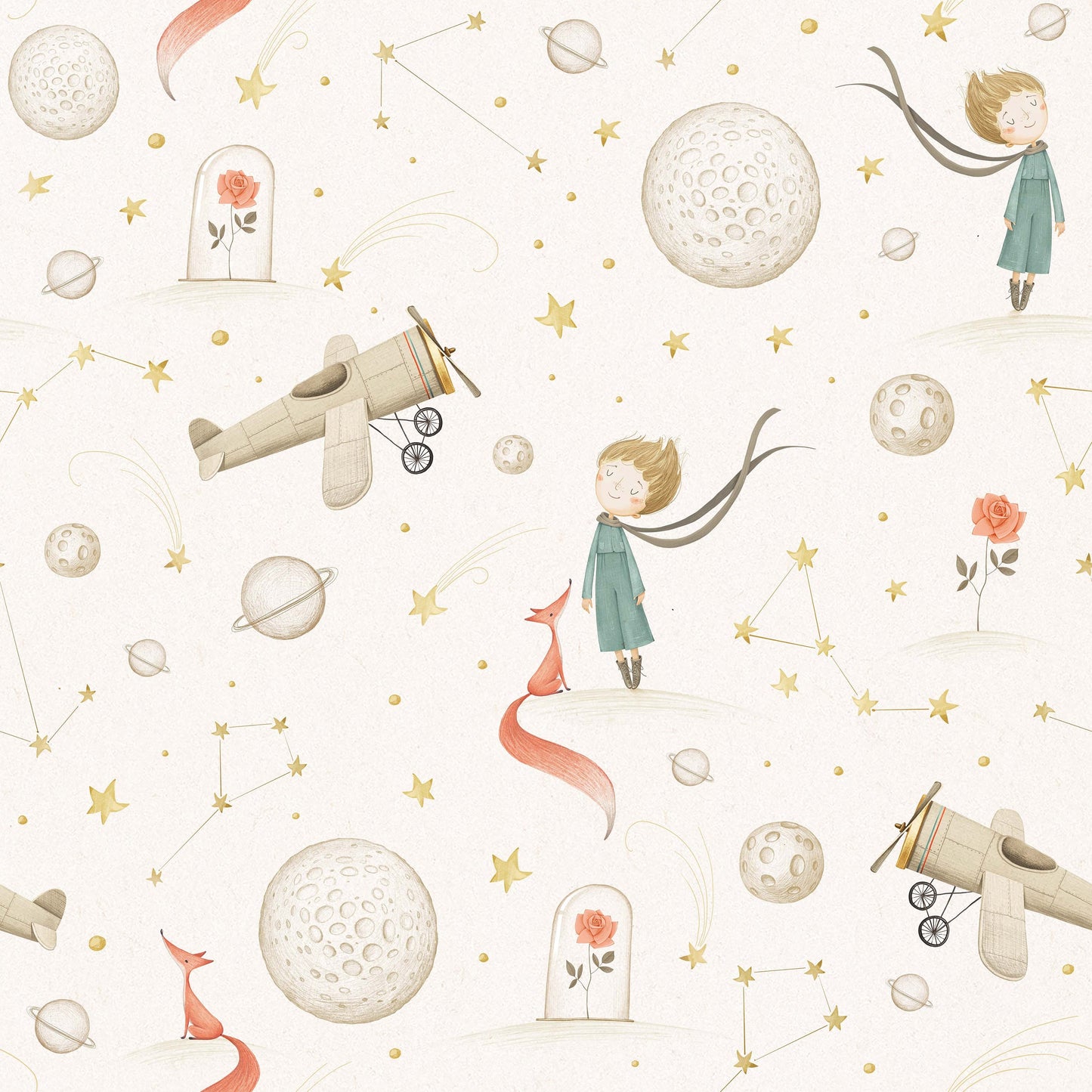 The Little Prince Wallpaper | Kitchen + Metal