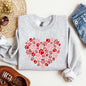 Paw Print Heart, Pets, Dogs, Cats, Sweatshirt, Valentine's Day