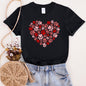 Paw Print Heart, Pets, Dogs, Cats, Super Soft Tshirt, Valentine's Day