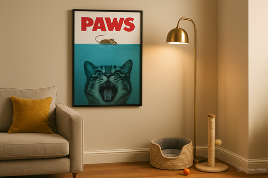 PAWS Artwork Displayed in Pet-Friendly Home Interior