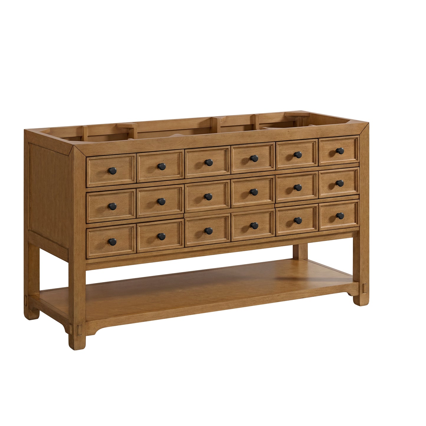 Malibu 60" Single Vanity Cabinet, Amber Birch