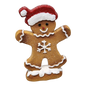 Gingerbread Cookie Figurine - Santa Hat Boy