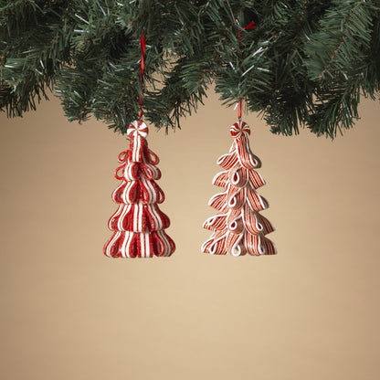 Peppermint Ribbon Candy Tree Ornament -