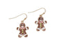 Enamel Gingerbread Men Earrings