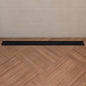 ALFI brand ABLD36C ABLD36C-BM 36" Black Matte Stainless Steel Linear Shower Drain with Groove Holes