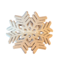 Sparkling Wood Snowflakes Small