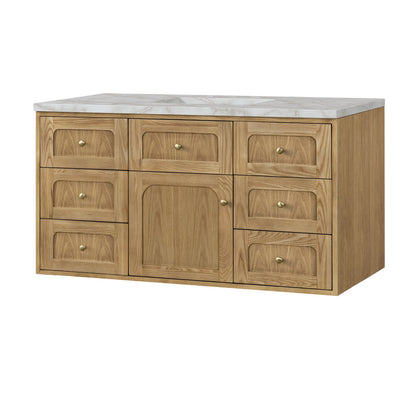 Laurent 48" Single Vanity Cabinet, Light Natural Oak