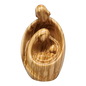 Modern Style Holy Family Carved Nativity - Olive Wood - 6.75 Inch