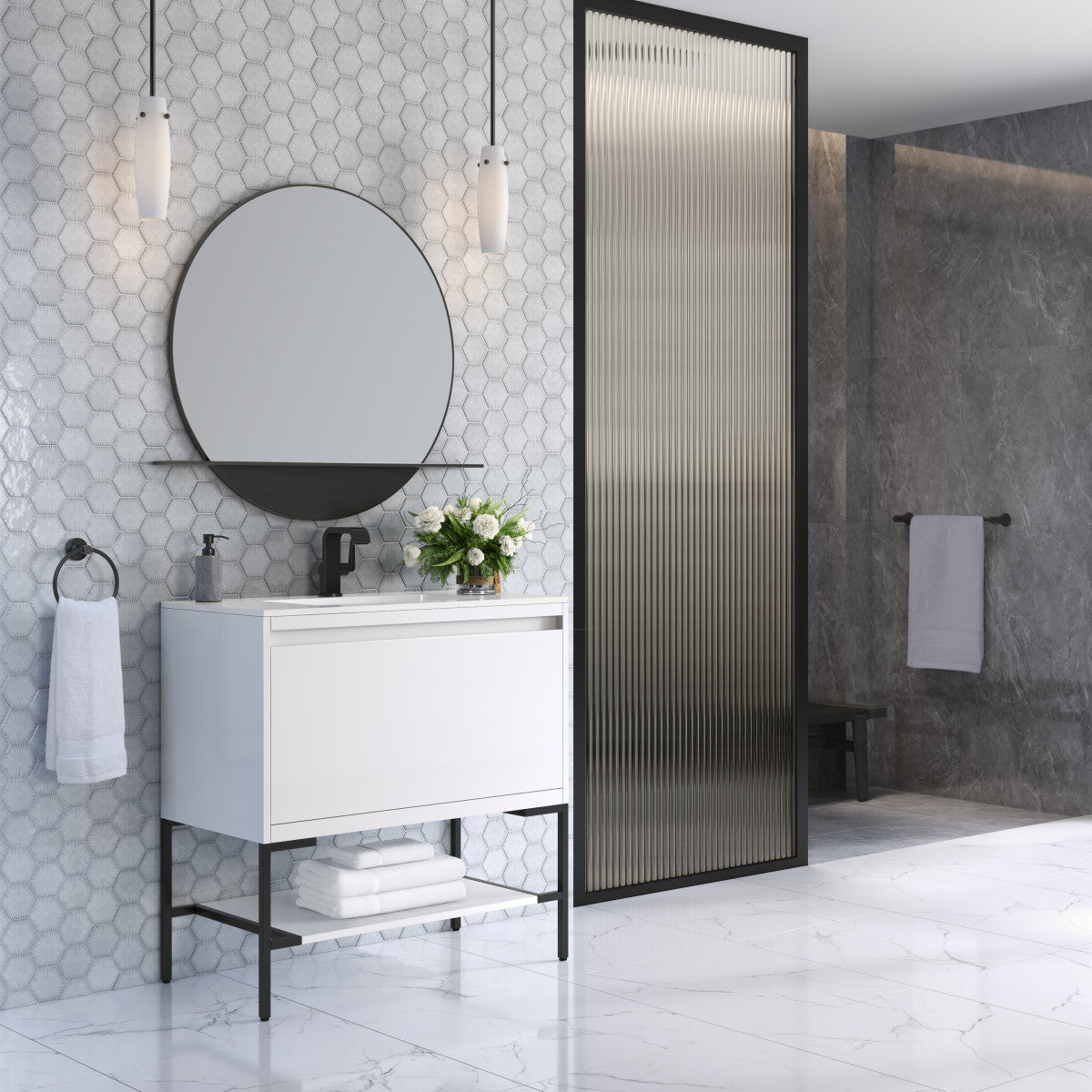 Mantova 35.4" Single Vanity Cabinet