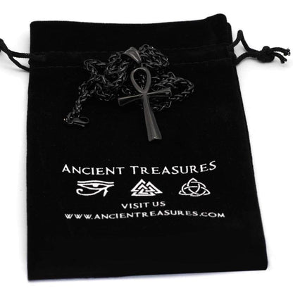 Ancient Egypt Life and Balance Stainless Steel Necklace