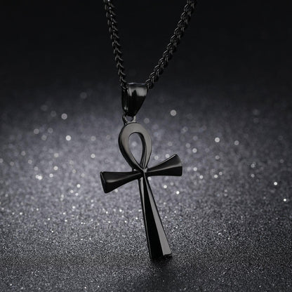 Ancient Egypt Life and Balance Stainless Steel Necklace