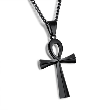 Ancient Egypt Life and Balance Stainless Steel Necklace