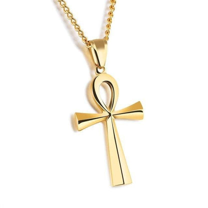 Ancient Egypt Life and Balance Stainless Steel Necklace