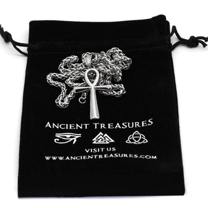 Ancient Egypt Life and Balance Stainless Steel Necklace