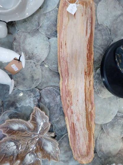 Petrified Wood Slice Charcuterie Cheese Board