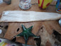 Petrified Wood Slice Charcuterie Cheese Board