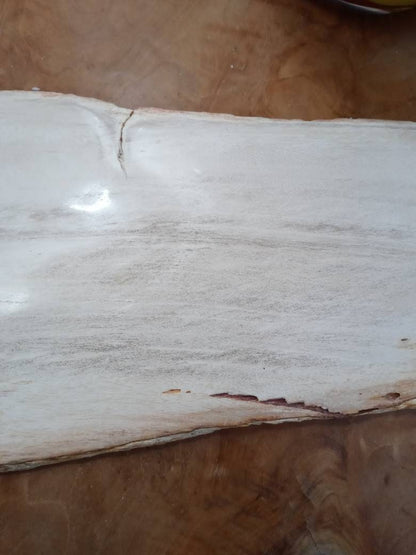 Petrified Wood Slice Charcuterie Cheese Board