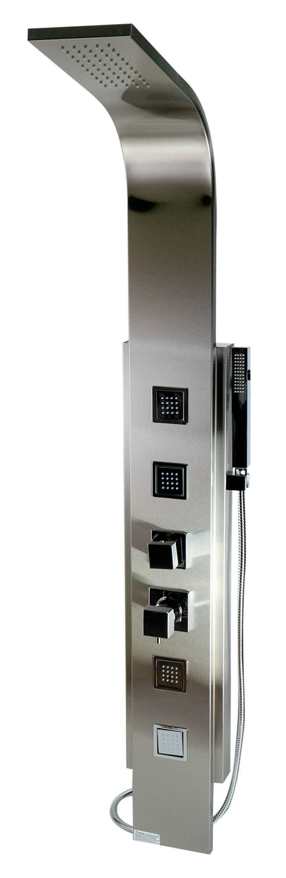 ALFI brand  ABSP10 Modern Stainless Steel Shower Panel with 4 Body Sprays