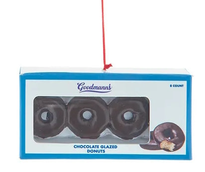 Box of Chocolate Glazed Donuts Ornament