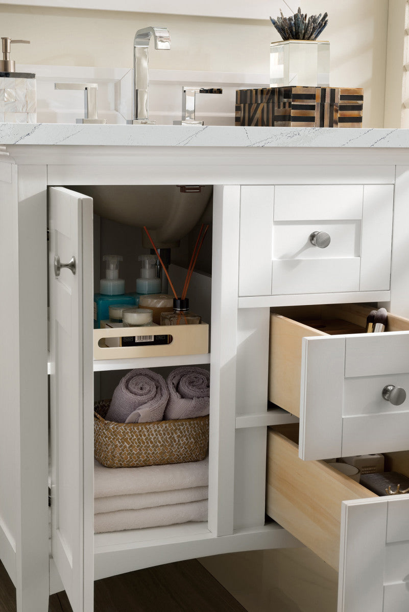 Palisades 30" Single Vanity Cabinet, Bright White