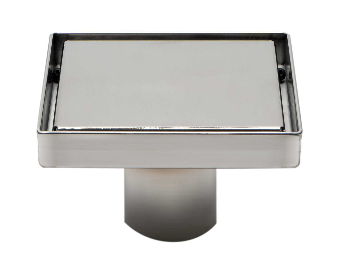 ALFI brand  ABSD55B-BSS 5" x 5" Modern Square Polished Stainless Steel Shower Drain with Solid Cover