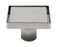 ALFI brand  ABSD55B-BSS 5" x 5" Modern Square Polished Stainless Steel Shower Drain with Solid Cover