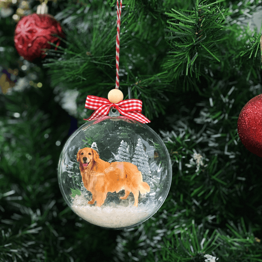 Custom Photo Christmas Bauble Tree Decoration - Personalized Ball Ornament - Gifts Idea for Family, for Her, Him