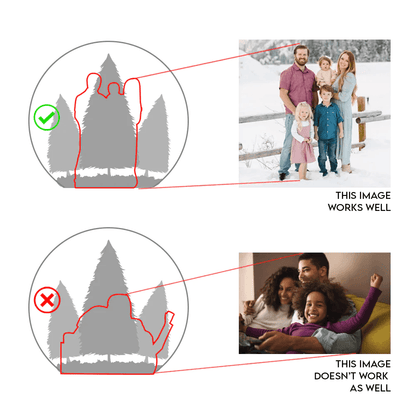 Custom Photo Christmas Bauble Tree Decoration - Personalized Ball Ornament - Gifts Idea for Family, for Her, Him