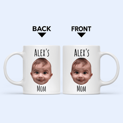 Custom Photo Face Photo Mug - Personalized Custom 11oz Mug - Gifts for Newborn/Baby/Infant