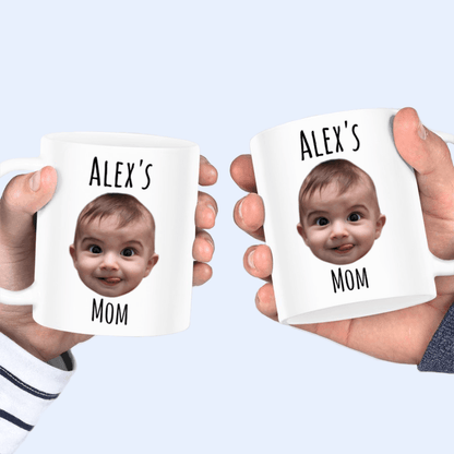 Custom Photo Face Photo Mug - Personalized Custom 11oz Mug - Gifts for Newborn/Baby/Infant