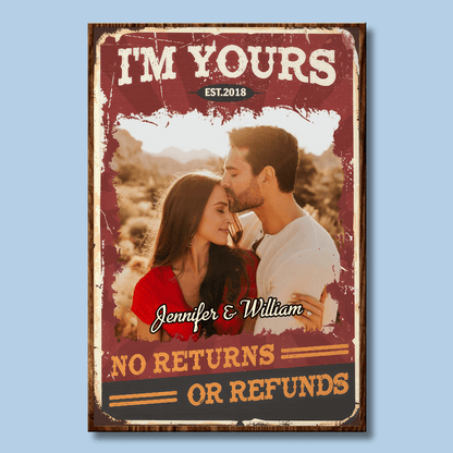 Couple Custom Photo Wall Art - Personalized Gift for Valentine’s Day, Anniversary, Husband Wife, Boyfriend Girlfriend