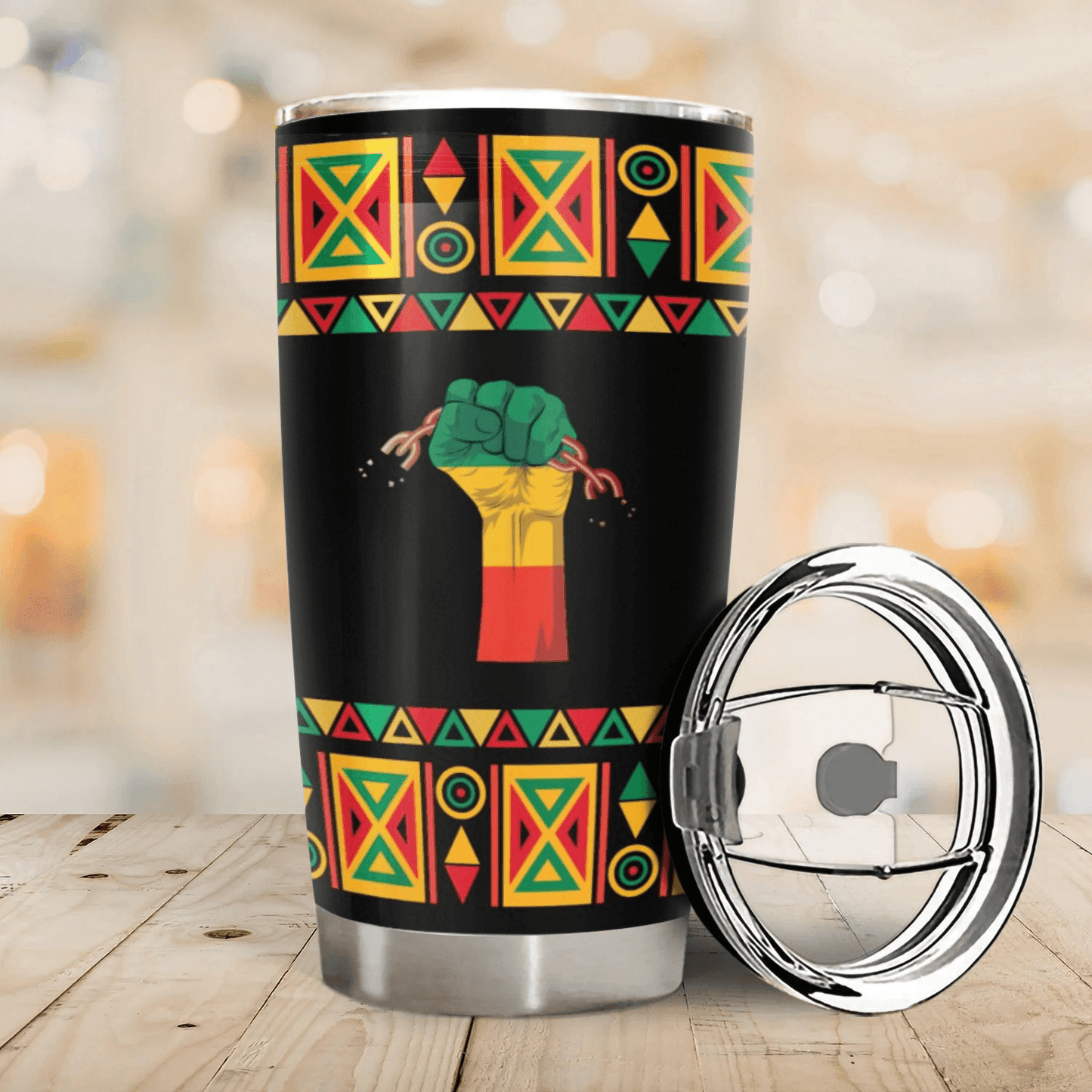 Custom Tumbler for Black History - Personalized Gift for African American, Black Dad, Mom, Girl, Women - Also for Juneteenth