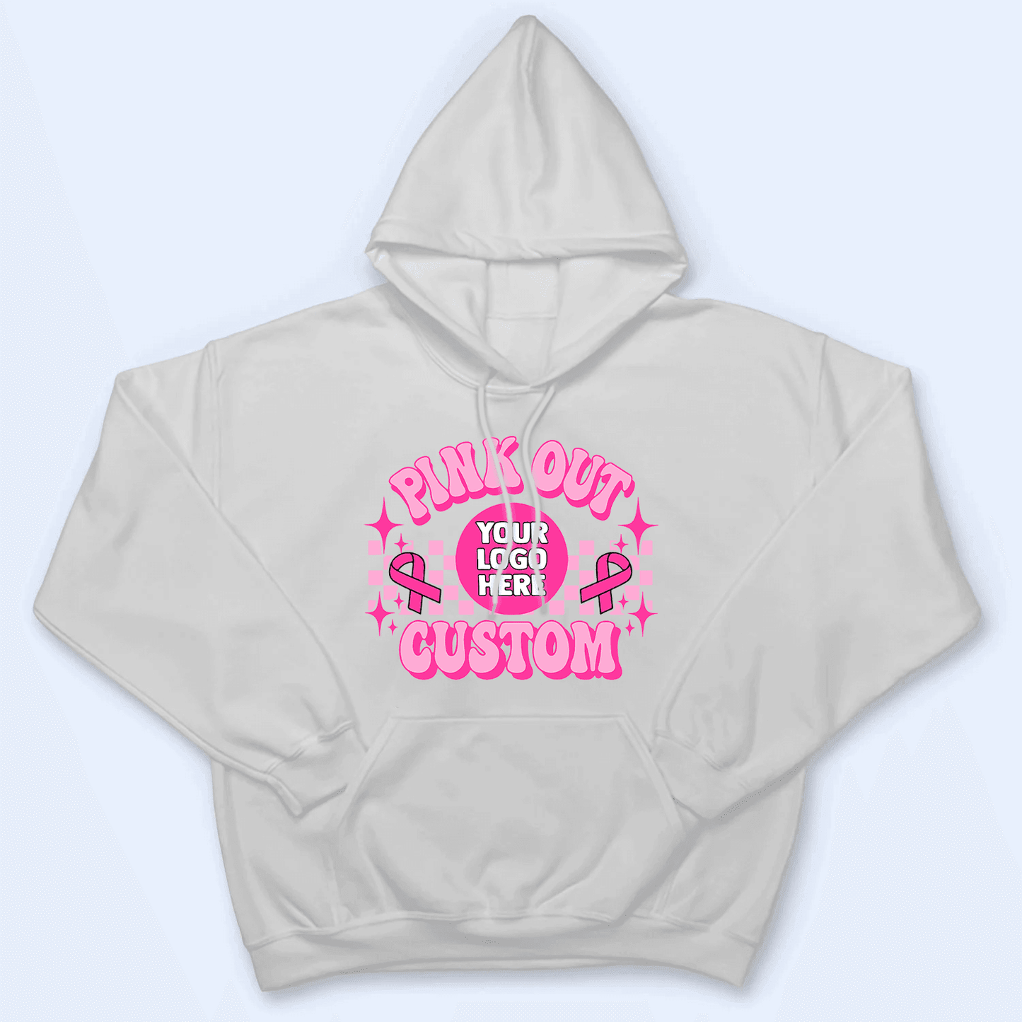 Custom Photo Pink Out Breast Cancer School Team Spirit - Personalized Custom T Shirt - Birthday, Loving, Funny Gift for Teacher, Kindergarten, Preschool, Pre K, Paraprofessional