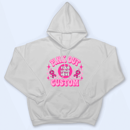 Custom Photo Pink Out Breast Cancer School Team Spirit - Personalized Custom T Shirt - Birthday, Loving, Funny Gift for Teacher, Kindergarten, Preschool, Pre K, Paraprofessional