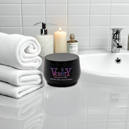 Luxury Black Curved Tin Soy Candle