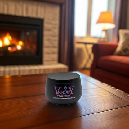 Luxury Black Curved Tin Soy Candle