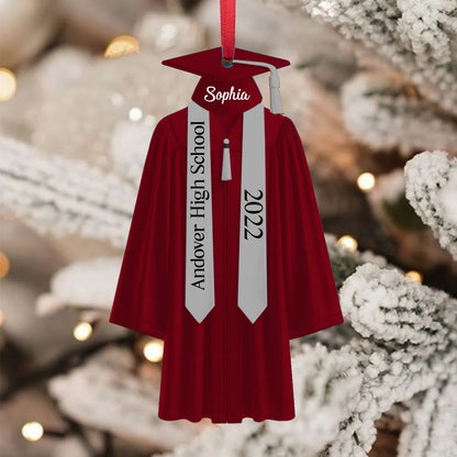 Graduation Ornament - Personalized Custom Shaped Acrylic Ornament - Class Of 2025, Graduation Gift